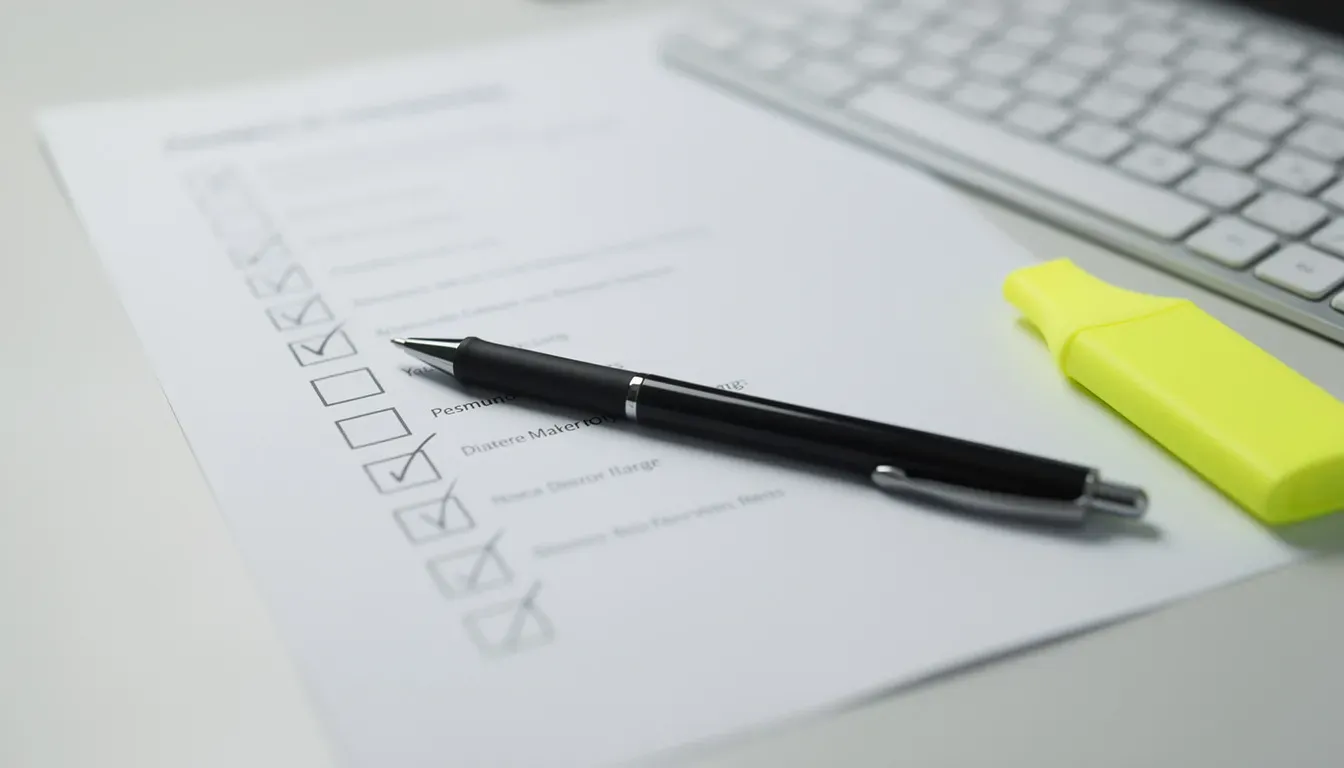 denial reason checklist beside a keyboard in the Cebu office